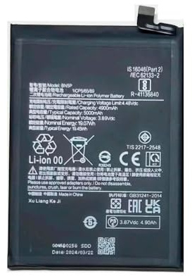 TD24H Bateria BN5P para Xiaomi Redmi Note 13 4G 5G 5000mAh