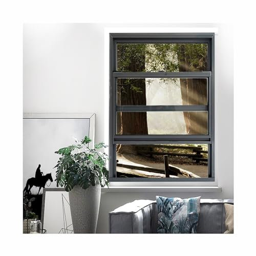 LVLDAWA Personalizza Finestre A Ghigliottina Singola, Finestre Servizio per Camion Cibo in Lega Alluminio Filo Finestre Isolamento Acustico A Sollevamento Verticale Vetro