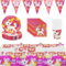 LGWJHCY Stoviglie per Gattini, Set Stoviglie Per Feste Gatti, Decorazione Compleanno, Posate e Accessori per Feste Compleanno, Adatto per Feste in Famiglia Compleanno dei Bambini