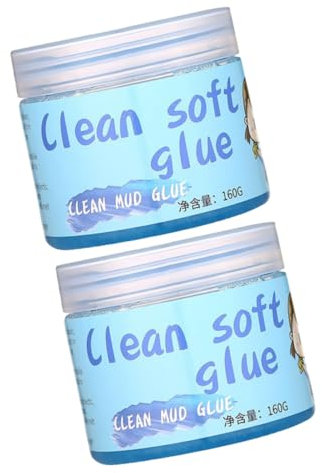 iplusmile 2stücke Reinigungs-Gel Für Tastaturen Und Innenräume Universelles Reinigungsknete Für Staubentfernung Ecken Und Ritzen Wiederverwendbar Praktische Reinigungslösung Zufällige