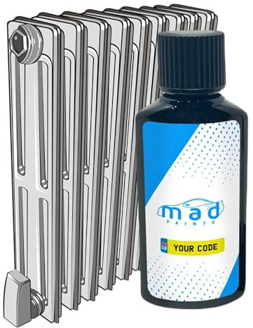 M.A.D MYLDAN AUTO DESIGN White Enamel Touch Up Paint Bottle Brush, 30ml, For Radiators & Kitchen Appliances