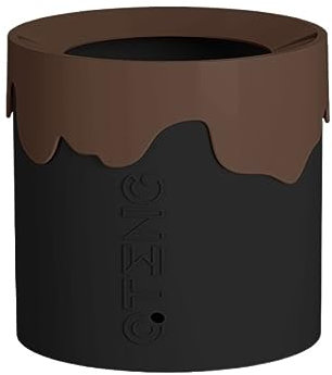 XJGQQ Poubelle Poubelle maison hôtel salon chambre toilettes salle de bains grande valeur grande cuisine créative avec couvercle poubelle Poubelle Ménagère(Brown)