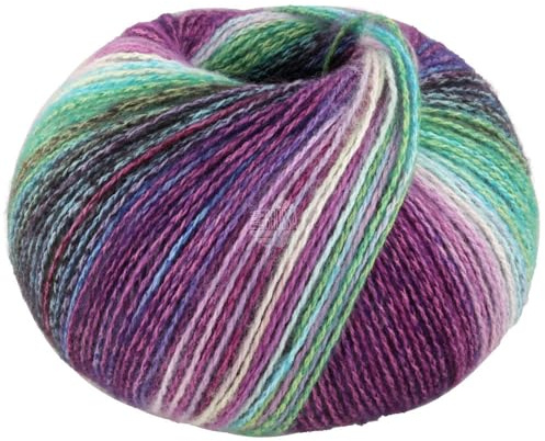 LANA GROSSA Gianna | Baumwolle, weichen Merino- und Kaschmirfasern | Handstrickgarn aus 80% Cotton (Bio), 15% Virgin Wool (Merino) & 5% Cashmere | 50g Wolle, Stricken & Häkeln | 180m Garn FB 8