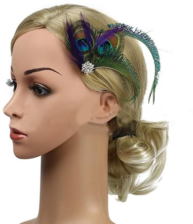 Kristall-Pfauen-Haarspange, wunderschöne Haarnadel, süß, glitzernd, Haarnadel-Zubehör für Frauen