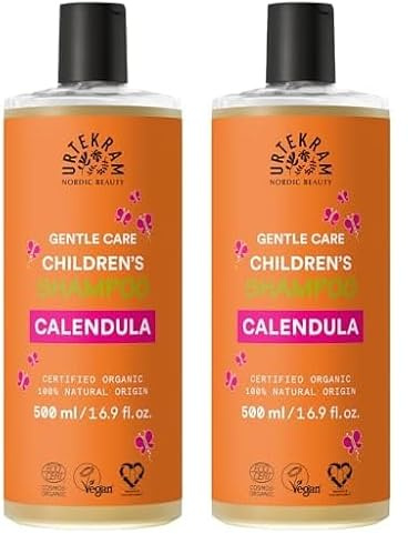 Urtekram Kinder Shampoo Bio, milde Pflege, 500 ml (Packung mit 2)