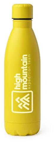 GRAVURE CONCEPT Gourde Personnalisée - Bidon en Inox 304-790 mL (TAREK) - Jaune