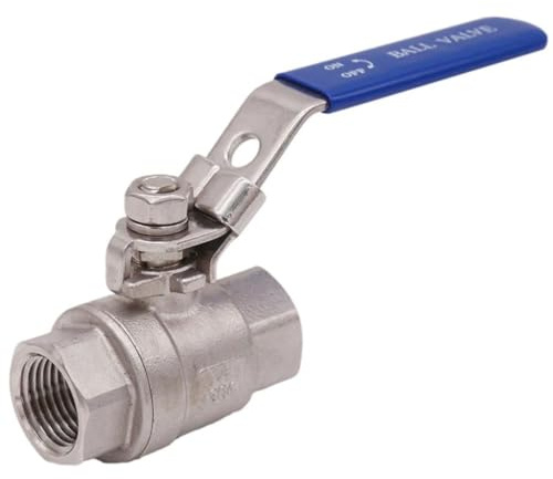 1 STK. 1/2 Zoll NPT Edelstahl-Kugelhahn, 2-teiliger Volldurchgangs-Kugelhahn, Lebensmittelqualität 1000 WOG Brewer Hardware
