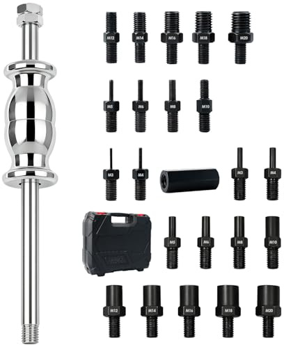 24-Piece Slide Hammer Set - Dowel Pin Puller Kit