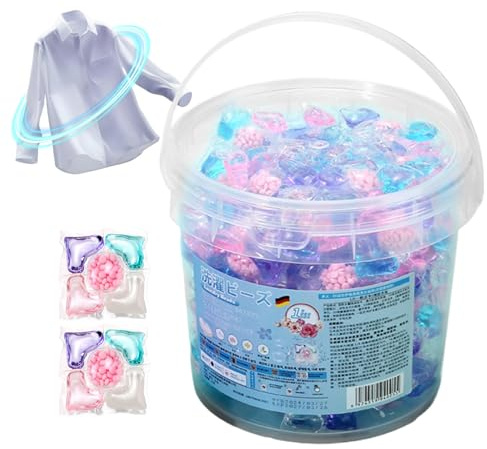 Scented Laundry Detergent Pods, Washing Machine Detergent Pods With Softener Beads, Stain Removal Long Lasting Fragrance For All Fabrics Colors Beddings Towels Clothing Home Apartment Dorm Hotel
