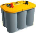 OPTIMA 8122540008882 YELLOW TOP Starterbatterie 55Ah 12V 765A AGM DIN/ISO D26 Kompatibel mit LTI TX Schrägheck