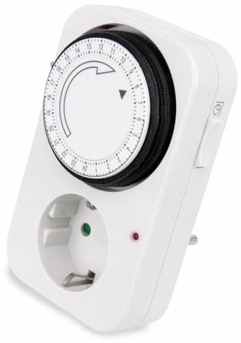 ZU-12A Analoge 24-Stunden Zeitschaltuhr | 3500 W Schaltleistung | 15 Min Intervall | Dauerbetriebsschalter | 230 V Betriebsspannung | Einfache Installation und präzise Zeitsteuerung