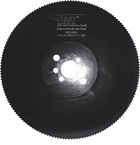 SMI Metall-Kreissägeblatt Hss DMO5 350 x 3,0 x 32 mm 110 Zähne Sägeblatt Kreissägeblatt Metallsägeblatt