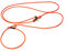 Mystique® Biothane Hunting Profi lautlos Umhängeleine 280cm Moxon mit Zugbegrenzung (8mm, neon orange)
