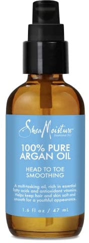 Shea Moisture 100 Percent Pure Argan Oil for Head To Toe Smoothing, 1.6 oz
