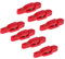 Fenteer 7 pcs Angeln Release Clip Trolling Snap Stacker Einstellbare Schnur Spannung (Rot)