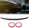 Terisass Heckspoiler Lippe Spoiler Protector Lip Fit für B8/B8.5 Sportback, S5 B8/B8.5 Sportback glänzend schwarz Stoßstangenschutz Spoilerlippe Protektor