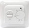 Underfloor Heating Manual Dial Thermostat with Floor Sensor Probe Mechanical Room Stat Electric Floor Heating – Simple To use and Operate – Clean White Design