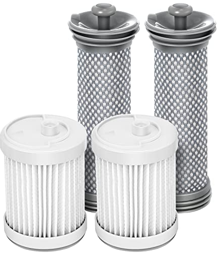 Kit de filtres de rechange compatible avec aspirateur sans fil Tineco A10/A11 Hero, A10/A11 Master Pure One S11, PWRHERO11 Snap, 2 pré-filtres et 2 filtres HEPA