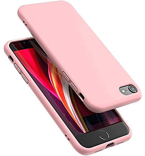 Little Boutik Coque Silicone Rose pour iPhone SE 2022