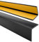 Quest Cornière PVC 35x35mm – Baguette d’Angle de Protection, profilé autoadhésif – Protection et rebords, Souple Autocollant, Noir, 200cm
