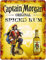 BigBazza Vintage Rustic Advertising Retro Wall Tin Plaque 20x15cm -Pub Shed Bar Man Cave Home Garage Kitchen Gift Metal Sign - Captain Morgan Original Spiced Rum inspired Drink Drinking Pirate, multi
