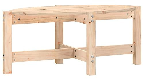 vidaXL Couchtisch Beistelltisch Wohnzimmertisch Kaffeetisch Sofatisch Teetisch Tisch Holztisch Wohnzimmer 87x48x35cm Massivholz Kiefer