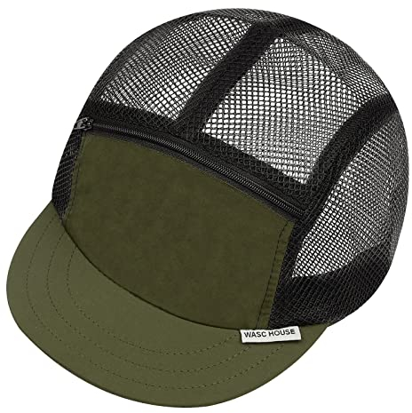 CLAPE Sommer Cap Herren Damen Mesh Baseball Cap 5 Panel Short Brim Basecap Leichtgewicht Trucker Cap Verstellbar Sport Cappy Cooling Cycling Cap