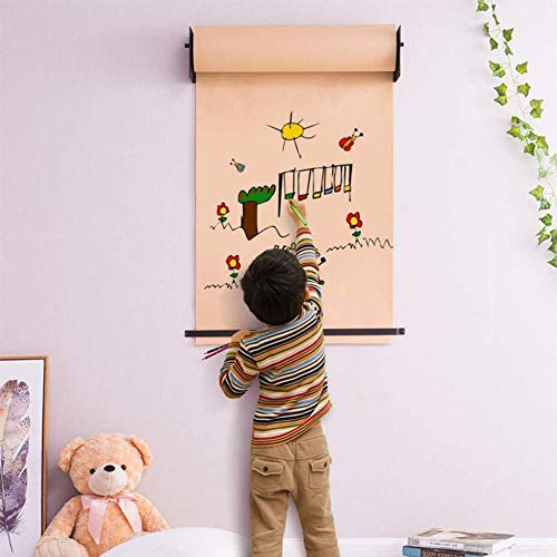 Usknxiu Kraftpapier Roller Stylische Wand Papier-Halterung für Büro, Café Oder Zuhause – Innovative Alternative zu Whiteboard, Flipchart, Memoboard Oder Kreidetafel(30cm/60.5cm),60.5cm