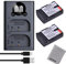 Batmax 2X DMW-BLF19 DMW-BLF19E Battery and LCD Charger with USB Type C port Compatible for Panasonic Lumix DC-G9 GH5 GH5S, DMC-GH3 GH3A GH3H GH3AGK GH3GK GH4 GH4H GH4GK