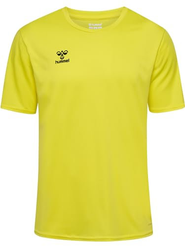 hummel Unisex Hmlessential Jersey S/S Shirt, Blazing Yellow, S EU