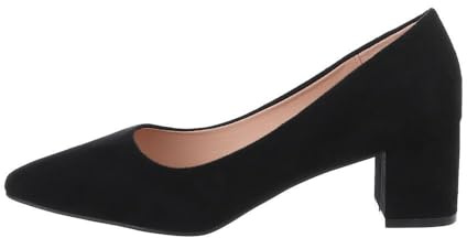Ital Design Damen Pumps mit Blockabsatz, Spitze Form