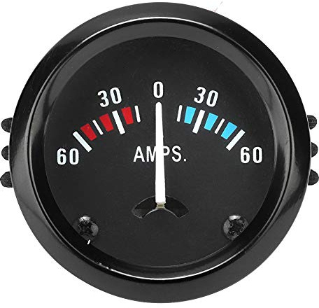 Auto-Amperemeter, Universal-Auto 12V 52MM Amperemeter-Messgerät 60-0-60 AMP Amperemeter mit Montagerahmen