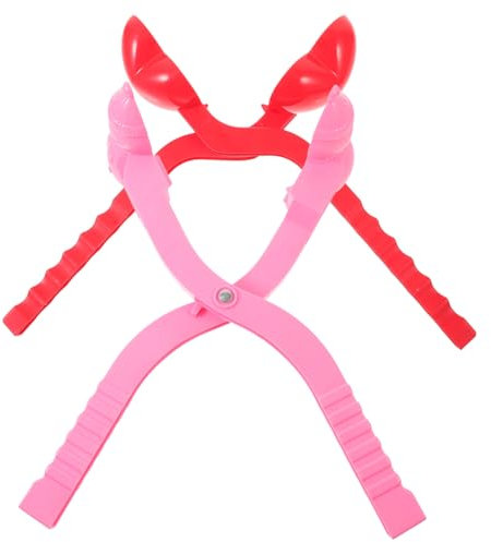Amosfun 2st Schneeball-Clip Schneekugel Spielzeug Werkzeug Schnee Machen Plastik Der Schnee