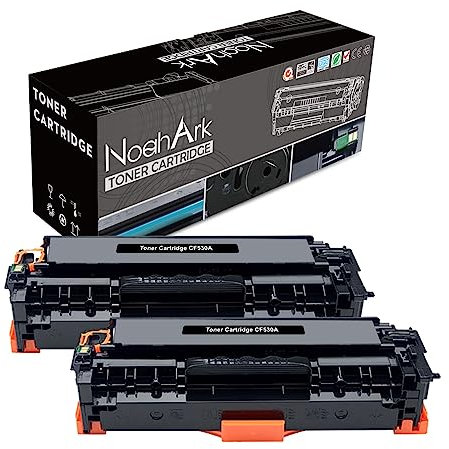NoahArk Kompatibel für 205A CF530A Tonerkartusche Ersatz für HP Color LaserJet Pro M181FW M181 M180 180N HP Color LaserJet Pro M154A M154NW M154 Drucker(2 Schwarz)