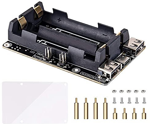 Oikabio Für USV Stromversorgung unterbrechungsfreie USV HAT 18 650 Backup-Batterie-Stromversorgungs-Management-Erweiterungsplatine
