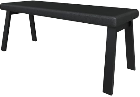FURNISTAR Bank Akiko Metal A - Eckbankgruppe für Ihrem Esszimmer, Küche modern, Sitzecke, Essecke. Perfekt für Küche, Büro und Rezeption. Solide und Starke Verarbeitung. (128x44-Soft11)