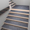 OAUKA Grau,25x90cm, 4 Stück Stufenmatten Treppenmatten,rutschfeste Innentreppe Stufenmatten Rechteckig,Treppenteppich Teppichstufen Treppenschutz Matte,für Kinder, Ältere Menschen,Haustiere