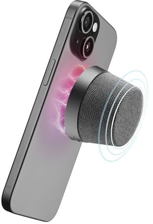 cellularline - Mag Speaker - Speaker Bluetooth magnetico - 3 Watt - Play Time: 12 Ore - Compatibilità: iPhone 12 e serie successive, Smartphone con retro magnetico - Nero