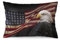 Zhimahou Kissenbezüge, USA-Adler-Symbol, amerikanische Flagge, Stuhlkissen, Sofakissen, Sitzkissenbezüge, Bett-Kissenbezüge, Kissen, 60 x 40 cm