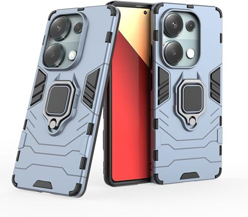 Funda para móvil Xiaomi Redmi Note 13 Pro 4G / Poco M6 Pro 4G Carcasa Magnética Anillo Imán Antigolpes Resistente Rígida Dura [Absorción Golpes] (Xiaomi Redmi Note 13 Pro 4G/Poco M6 Pro, Azul Marino)