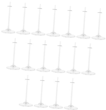 COSMEVIVI 17stücke Puppenständer Puppenstützen Ausstellungsständer Halter Für Junge Mädchen Transparent