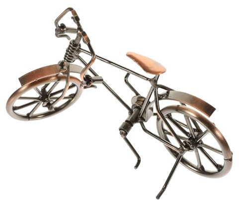 HOMOCONO Miniatur-fahrradmodell Aus Eisen Simulations-Fahrrad Für Schreibtisch Kleine Fahrradverzierung Im Vintage-Stil Dekoratives Bastelprojekt Für Wohnzimmer