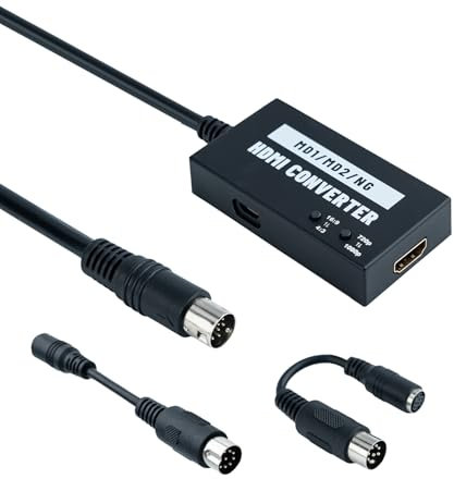 Mcbazel Mega Drive/NEOGEO HDTV HDMI Adapter Multifunktionaler 4:3/16:9 HDTV Video HDMI Konverter 720P/1080P für Mega Drive 1/Mega Drive 2/NEOGEO