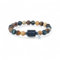 Raffici Zodiac Sign Constellation Gemstone Bracelet Personalized Stretch Bracelet with Natural Healing Stones Anxiety Relief Birthday Gift for Men and Women (Leo)