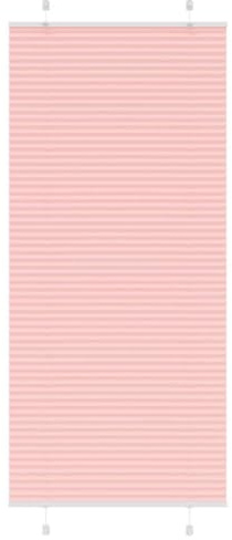 vidaXL Plissee Rosa 90x200 cm Stoffbreite 89,4 cm Polyester