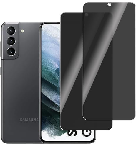 LERINNA 2 Stück für Panzerglas Privatbildschirm für Samsung Galaxy S21 5G, Anti-Spy,9H Härte temperglas, Anti-Kratzen, Anti-Bläschen, Sichtschutz Schutzfolie für Samsung Galaxy S21 5G
