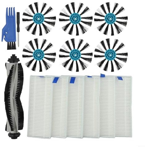 Juego completo de accesorios para aspiradora Bissell para robot aspiradoras SpinWave 3115 y EV675 con cepillo principal, cepillos laterales, paquete de filtro