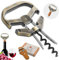 ZONSUSE Ah So Apribottiglie per Sughero Friabile,Cavatappi per Vino Invecchiato,Cavatappi a Due Forchette,Regalo Apribottiglie per Vino, per Collezionisti di Vino Amanti del Vino (Classico Ciano)