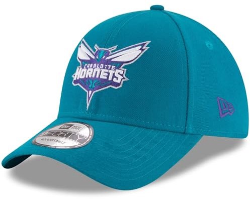 New Era Unisex-Erwachsene NBA The League 9FORTY Basketball-Team-Kappe, verstellbar, Einheitsgröße, Charlotte Hornets – Blaugrün, Einheitsgr��e