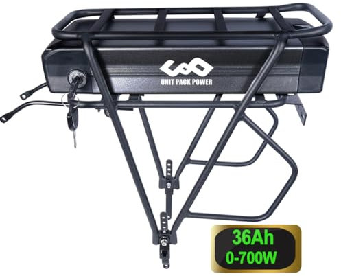 36V 36Ah batteria per bici elettrica con portapacchi per kit ruote di conversione Ebike - batteria al litio(0-5000W